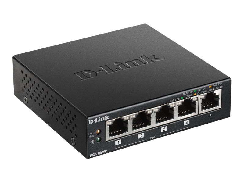 Image D-LINK 5-Port Desktop PoE+ Switch