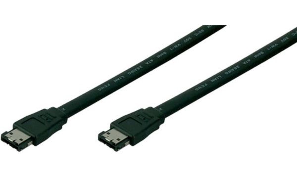 Image LogiLink eSATA Anschlusskabel, Stec ker - Stecker, 0,75 m (11114796)