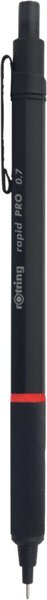 Image Rotring rapid PRO Feinminenstift matt schwarz, 0,7mm,Griffzone gefräst