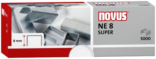 Image Heftklammern NE8 super verzinkt Stahldraht, f. Elektrohefter B100EL