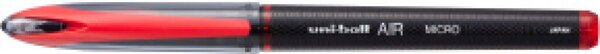 Image Tintenroller UNI-BALL AIR Micro rot mit Kappe und Clip, 0,2 - 0,45 mm