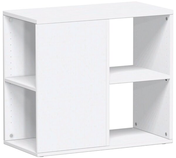 Image Anstellregal 2 OH 800x420x750 mit Bodengleiter, weiß, Flex