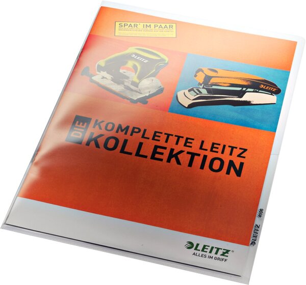 Image Sichthülle A4 PVC-Hartf. 0,15mm Kantenklebung, 100 St.