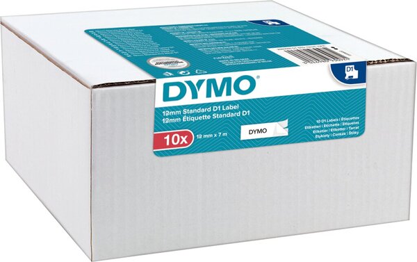 Image Schriftband 12mm/7m, schwarz auf weiß 10er-Pack