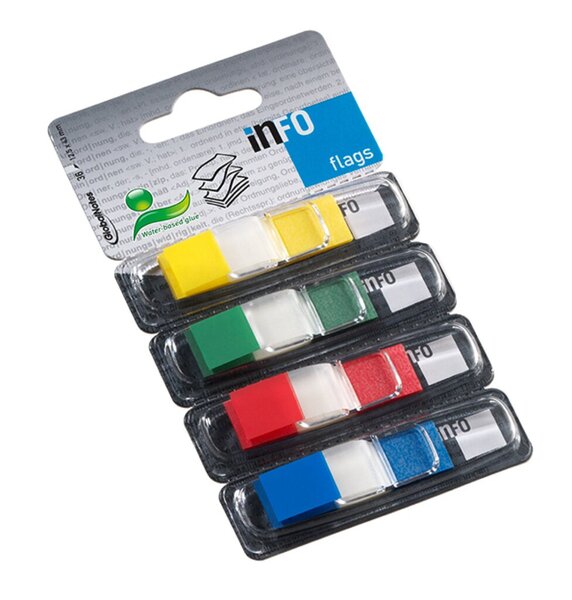 Image Index Haftstreifen, 4x36 Bl. Trsp. mit Farbrand