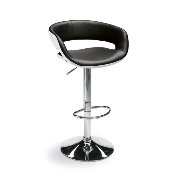 Image Barhocker Prato, weiß/schwarz hohe Standfestigkeit
