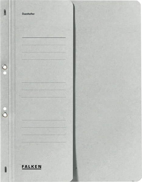 Image Ösenhefter, grau, DIN A4, 250g/qm Manila-RC-Karton, 1/2 Vorderdeckel,