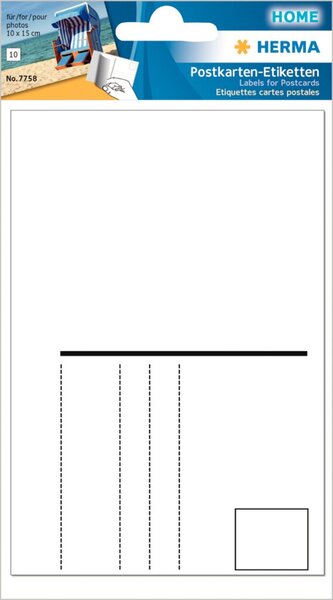 Image Postkartenetiketten 95x145mm 