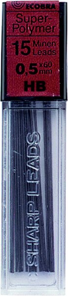 Image Ecobra Feinminen 0,5mm, HB schwarz passend für alle Druckbleistifte