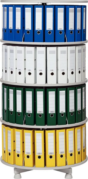 Image Ordner-Drehsäule 4 Etagen bis zu 96 Ordner,800mm Ø, einzeln drehbare