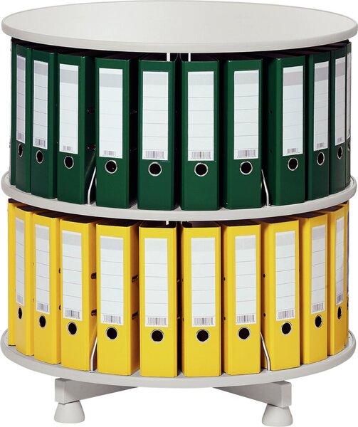 Image Ordner-Drehsäule 2 Etagen bis zu 48 Ordner,800mm Ø, einzeln drehbare