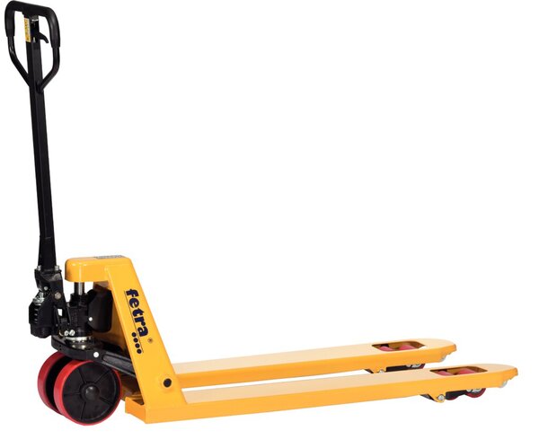 Image Gabelhubwagen , 2500 kg, Lenkräder, Gabelrollen, hydraulische Handpumpe,