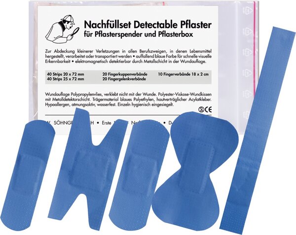 Image Nachfüllset für Pflasterspender, gelb detetable, komplett.