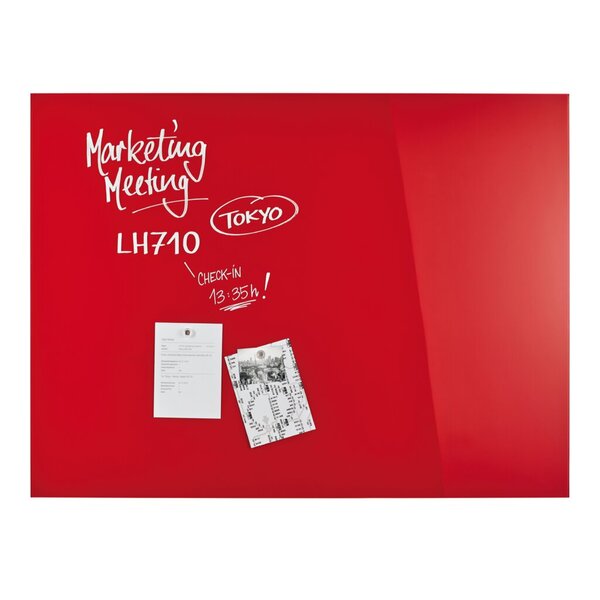 Image Design-Glasboards, magnetisch 1200x900 mm, intensiv-rot