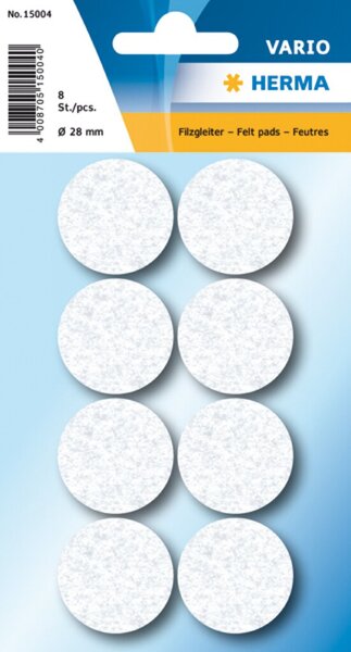 Image Filzgleiter weiss 28 mm 8 St 1Pack