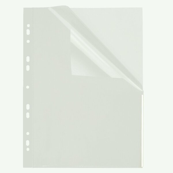 Image Index Sichthülle, PP, A4, EURO-Lochung transparent, Indexstreifen weiß,