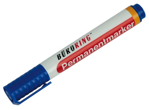 Image Büroring Permanentmarker, blau, Keilspitze 1-4mm