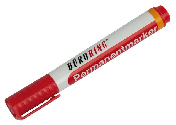 Image Büroring Permanentmarker, rot, Keilspitze 1-4mm