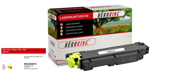 Image Tonerkit gelb, # TK-5140Y für Kyocera Ecosys M-6030cdn/M-6530cdn,