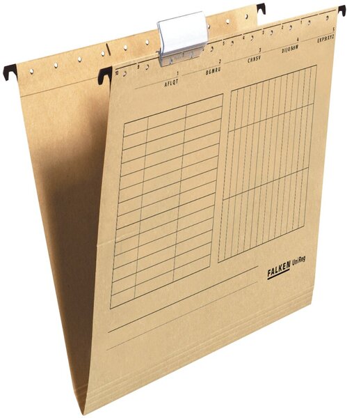 Image Hängemappe UniReg, braun 230g/m²-Kraftkarton, seitlich offen