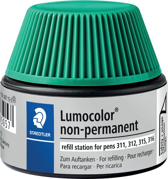 Image Nachfülltinte Lumocolor nonpermanent, grün, Inhalt: 15 ml