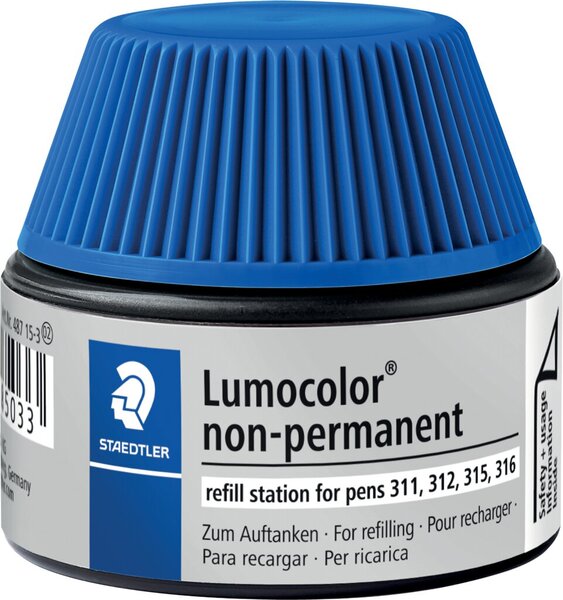 Image Nachfülltinte Lumocolor nonpermanent, blau, Inhalt: 15 ml