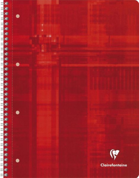 Image Collegeblock A4 kariert 80 Blatt Papier-Rand in 4 Farben, 90g/qm
