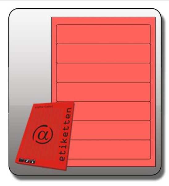 Image Rückenschilder, SK kurz, schmal, 190x38mm, rot