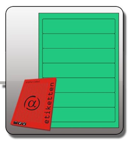 Image Rückenschild, SK kurz, schmal, 190x38mm, grün