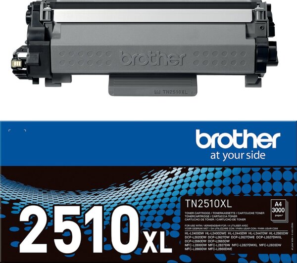 Image Toner TN-2510XL schwarz für MFC-L2827DW -2860DW, -2860DWE, DCP-L2627DW,