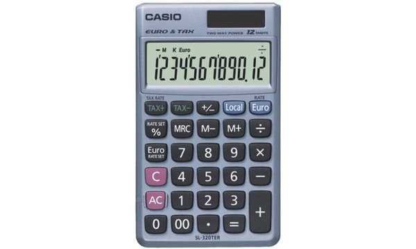 Image CASIO Taschenrechner SL-320 TER+, S olar-/Batteriebetrieb (5215627)