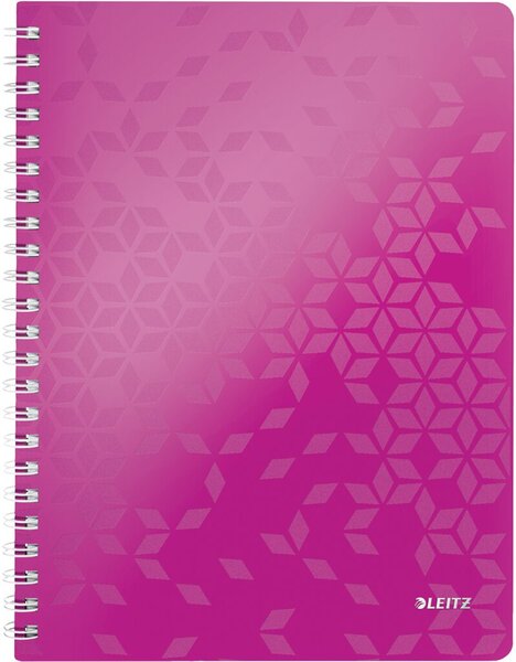 Image Collegeblock WOW A4 PP-Einband liniert, pink metallic