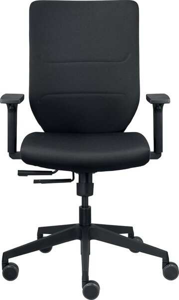 Image Bürodrehstuhl mit Armlehnen, Vollpolster-Rückenlehne, 57cm