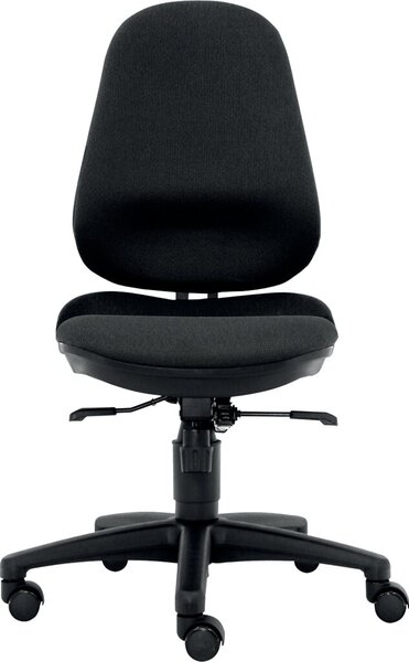 Image Bürodrehstuhl Ultra XL ohne Armlehnen Teppichbodenrollen schwarz, bis 150 kg