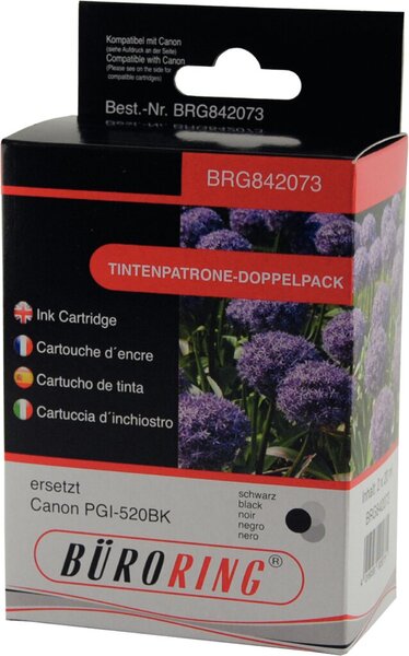 Image Dual Pack schwarz für Canon iP3600, iP4700, MP540, MP550,MP560