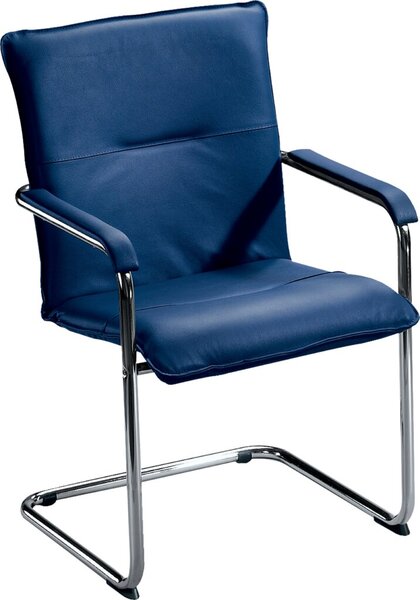 Image Besucherschwinger mit Chromgestell mit Komfortpolsterung,