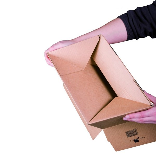 Image Fixkarton, braun, Innenmaß: 390x280x240 mm, m. Automatikboden,