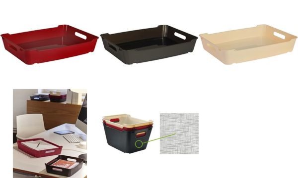 Image keeeper Aufbewahrungsbox lotta, D IN A4, bordeaux (6440228)