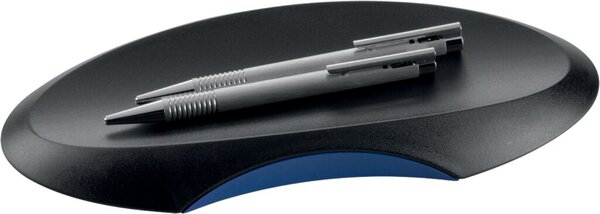 Image Büroschale Delta schwarz/blau 246x106x22 mm