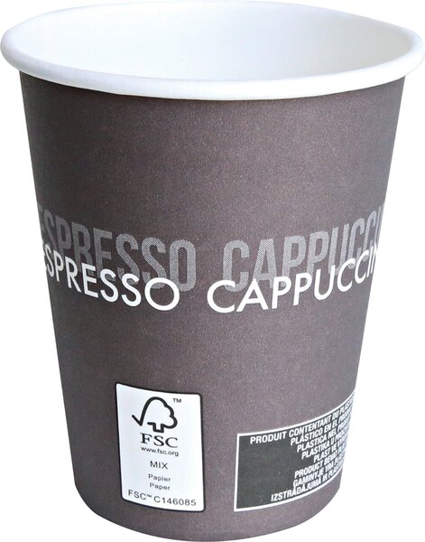 Image Kaffeebecher To Go Pappe/PE 250 ml Ø 90 mm, 10 oz, FSC-Mix