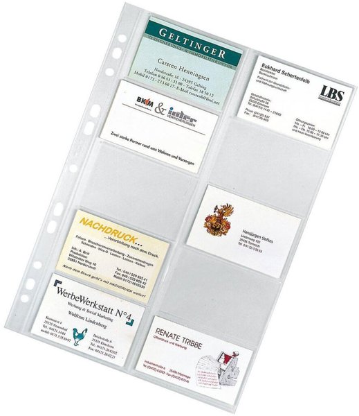 Image Visitenkartenhüllen A4 10 Hüllen für 105x55mm