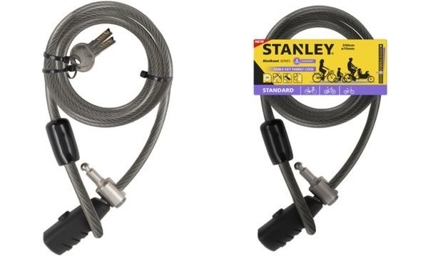 Image STANLEY Kabel-Fahrradschloss BIKELO CK FAMILY, Länge: 2400 mm (3100066)