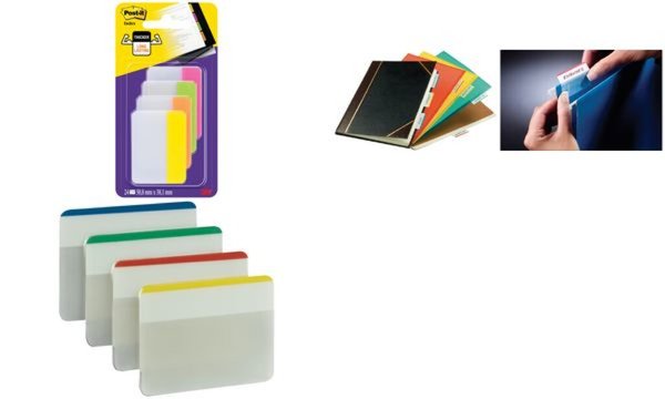 Image Post-it Haftmarker Index Strong mit Weißfläche, 50,8 x 38 mm (9008660)