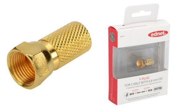 Image ednet F-Verbindung, Twist on F-Stec ker (8084674)
