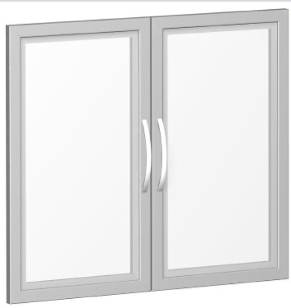 Image Glastürsatz mit Holzrahmen für 800er Breite Schränke