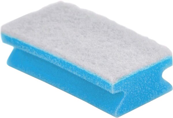 Image Scheuerschwamm 14x7x4,5 cm kratzfrei blau/weiß