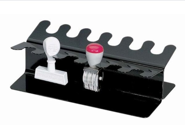 Image Stempelträger gerade 12er schwarz Metall lackiert 22,5x12x6,5cm