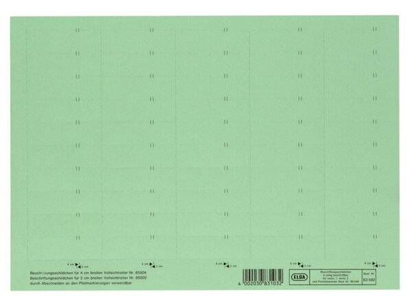 Image Beschriftungsschildchen f.Vertic 1 Hängeregistratur - grün