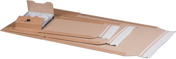 Image Universalverpackung C4+, braun, haftklebend, Aufreißfaden