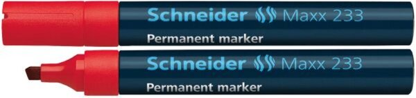 Image Schneider Permanentmarker 233 Keilspitze 1-5mm, rot